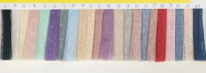 small dotted soft mesh lace fabric color chart