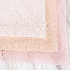 small dotted soft mesh lace fabric for dotted skirts