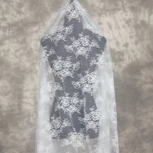 floral off white french chantilly lace by the yard