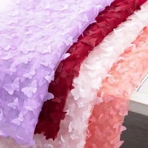 vivid 3d butterfly embroidery mesh fairytale fabric
