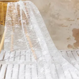 affordable small flower pattern flat lace material