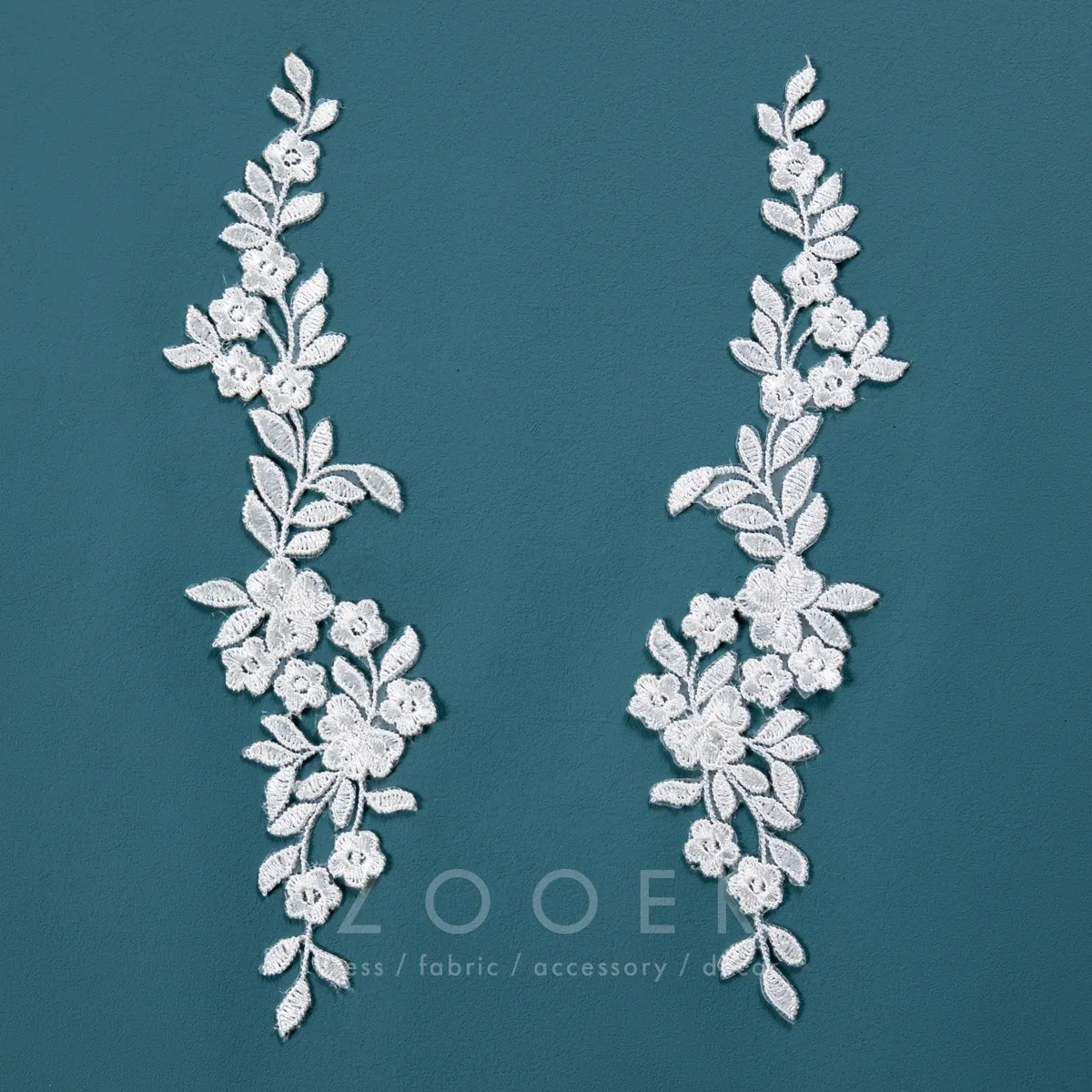 flower pattern bridal lace applique
