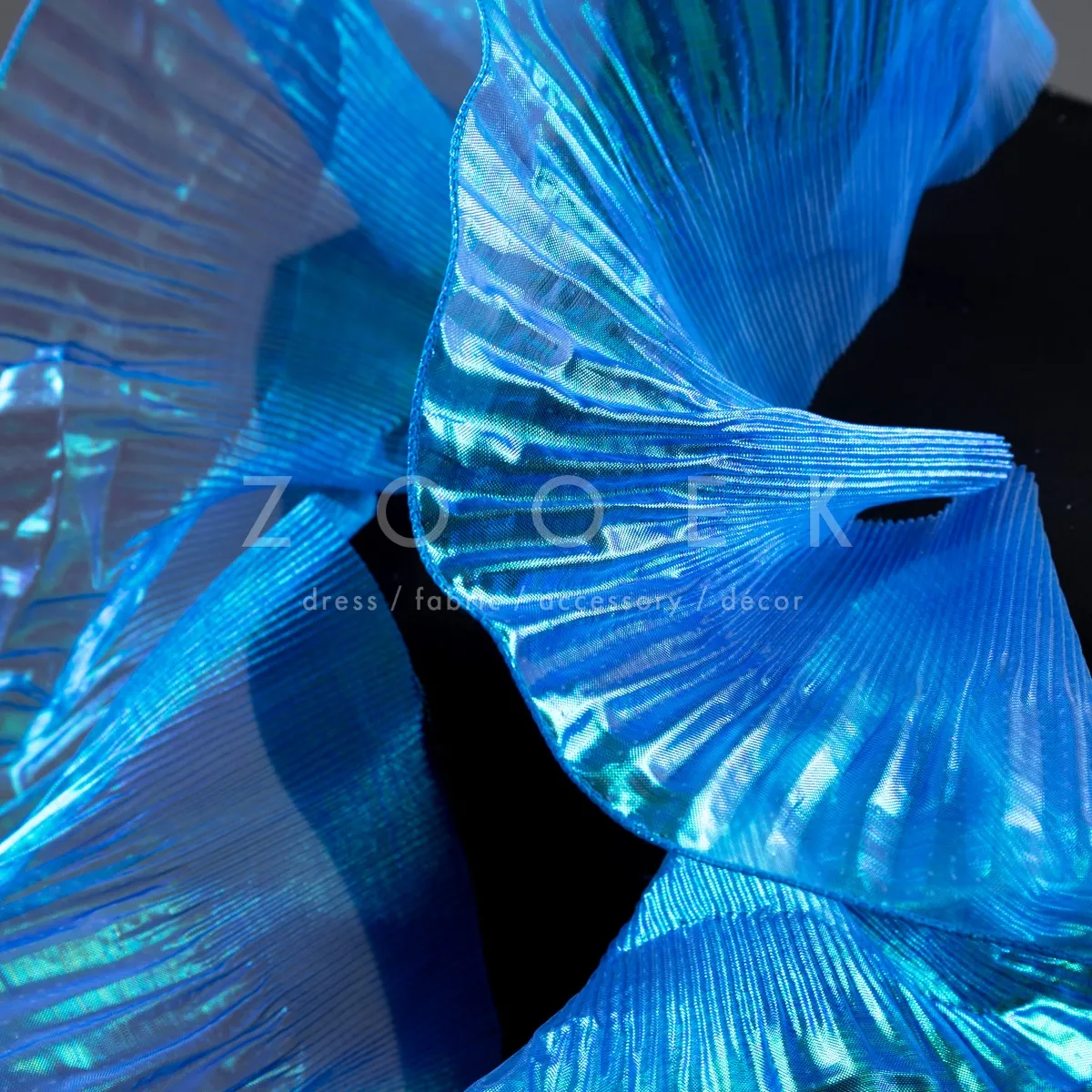 royal blue soft tulle gauze trim