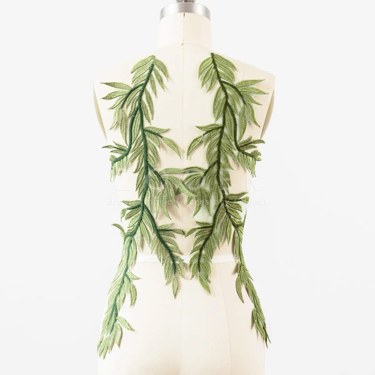 green leaves vine sewing lace appliques for costumes