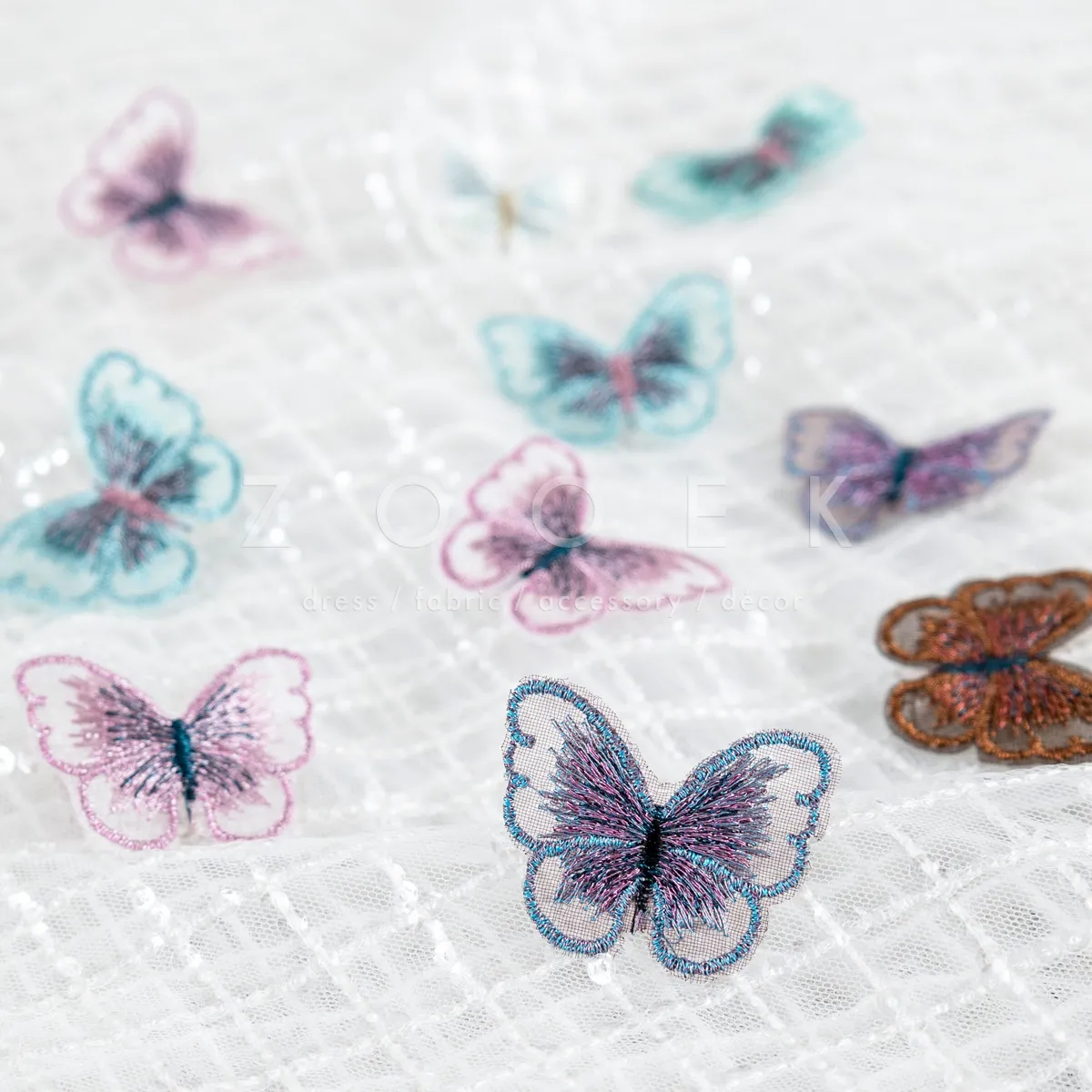 delicate embellishment butterflies