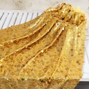 fashion shining laser gold 518mm 2 style sequin fabric