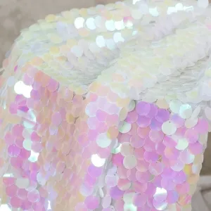 iridescent pink orange scaled sequin party dress fabric