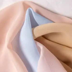 sheer soft 100d soild chiffon dressmaking fabric