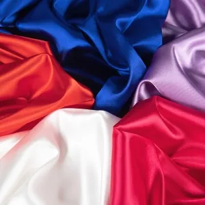 very shiny slightly 2 way stretch cheap satin fabric