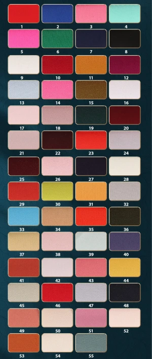 double knit FDY color chart