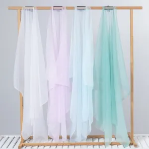 smooth and airy sheer chiffon organza voile fabric
