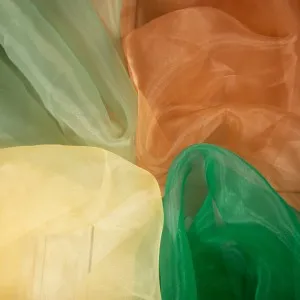 very soft sheer smooth 2040 organza fabric by the yard