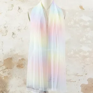 dreamy ombre baby pink soft sheer tulle fabric