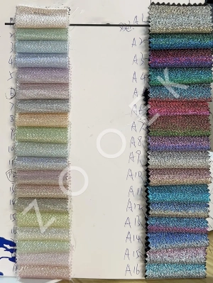 iridescent shiny lurex metallic fabric color chart