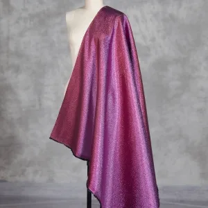 exclusive magenta iridescent lurex thick fabric