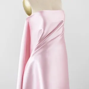 lustrous blushing pink mikado structural satin fabric