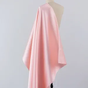 elegant peach pink structure mikado twill satin fabric