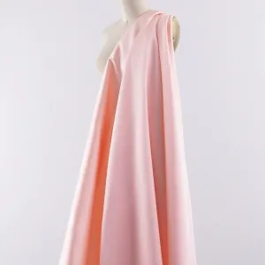 pearl pink thick twill satin mikado dressmaking fabric