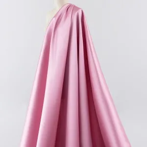 subtle sheen rose pink mikado structured twill satin
