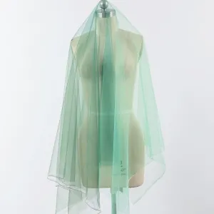 gradient green soft tulle fabric for childrens skirts