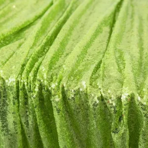 Amazing Apple Green 3mm Sequin Metallic Fabric for Decor