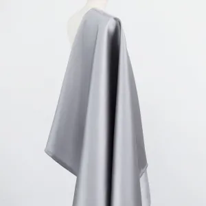 gray stiff twill mikado satin fabric for formal attire