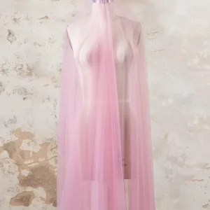 Feminine Rose Pink Dense Mesh Lightweight Tulle Fabric