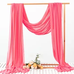 fashionable watermelon flowing drape 100d chiffon fabric