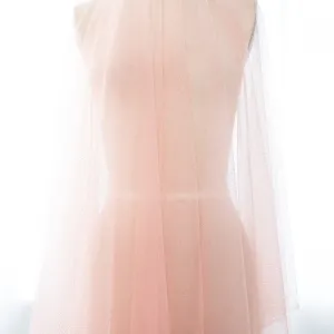 Popular Shimemring Blush Glitter Sheer Tulle Fabric