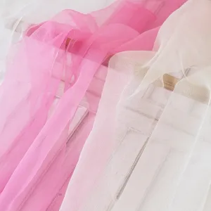 lightweight and transparent bubbly diamond gauze fabric