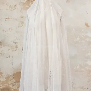 Shining Gold Glitter Cream Soft Tulle Costume Fabric