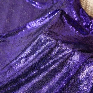 Dazzling Regency 3mm Sequin Metallic Fabric for Sewing