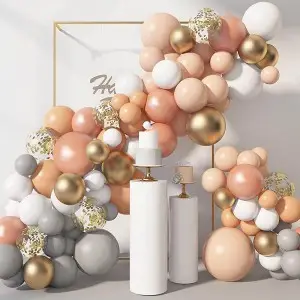 129pcs rose gold theme balloons arch kit birthday party
