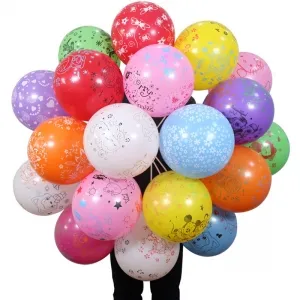 cute printed balloons for baby shower party decoration