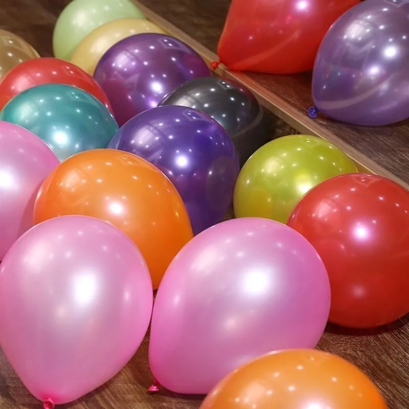 10inch colorful luster latex balloons for party decoration