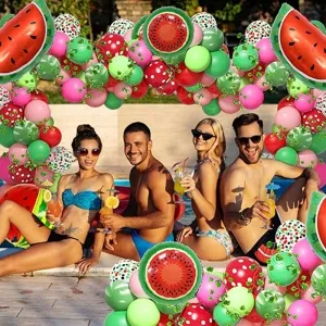 diy watermelon balloon set summer party decor