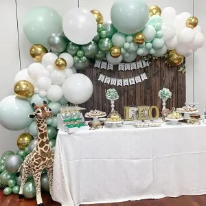natural hues macaron green mint balloon arch kit