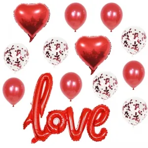 valentines day red balloon love letters